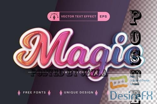 Magic Unicorn - Editable Text Effect - 7296411