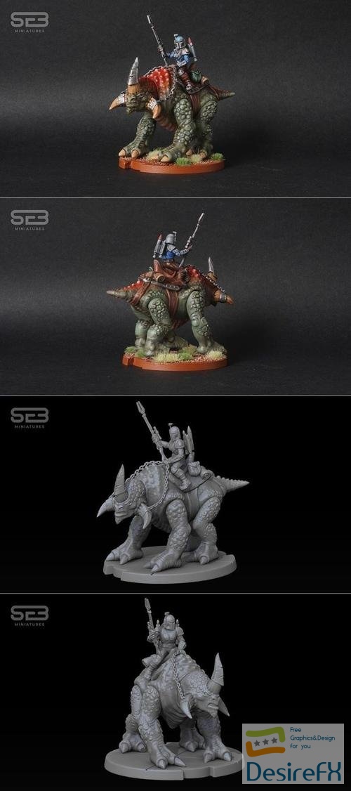 Mandalorian Mercenary Team Beast Rider Proxy’s – 3D Print