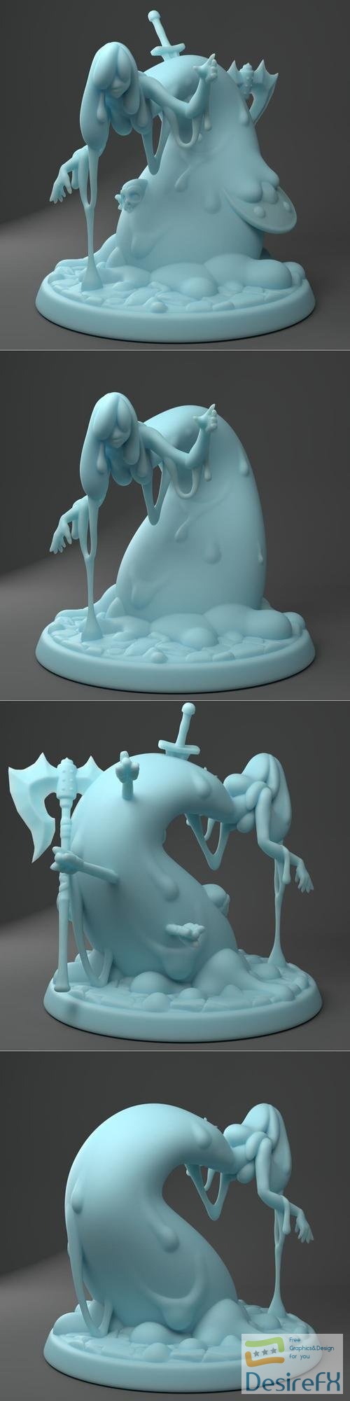 Monstrous Lady Slime – 3D Print