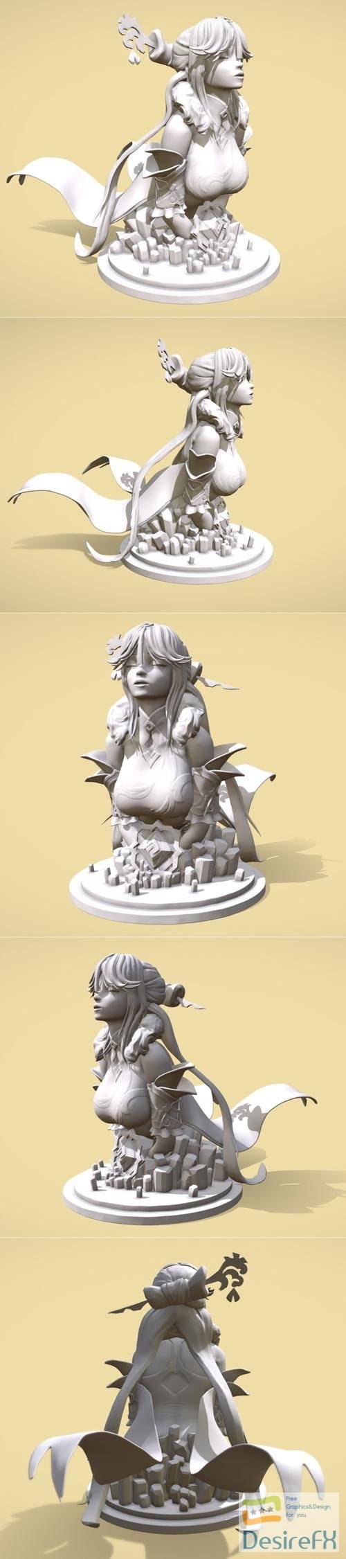 Ningguang Maiden Of Stone – 3D Print