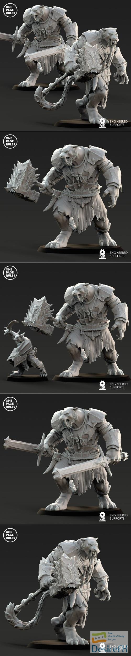 One Page Rules - Beastmen Brute Giant – 3D Print