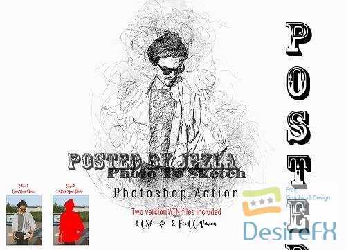 Photo To Sketch Photoshop Action - 7315002