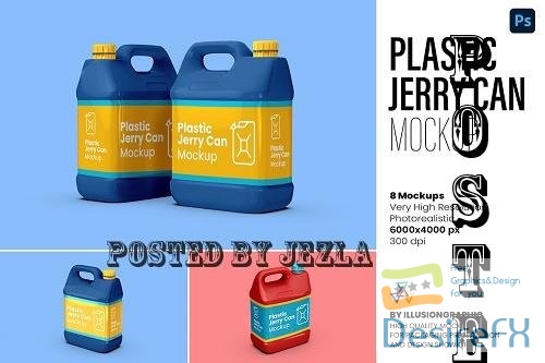 Plastic Jerry Can Mockup - 8 views - 7329784