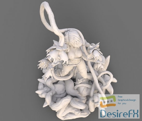 Poison Ivy Statue 3D Print