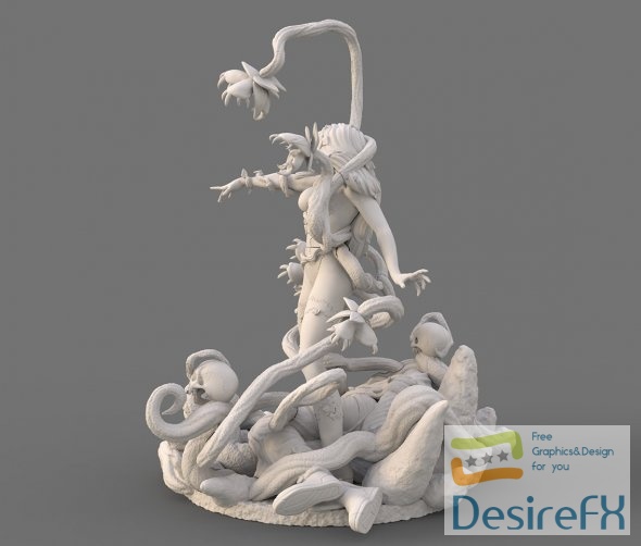Poison Ivy Statue 3D Print
