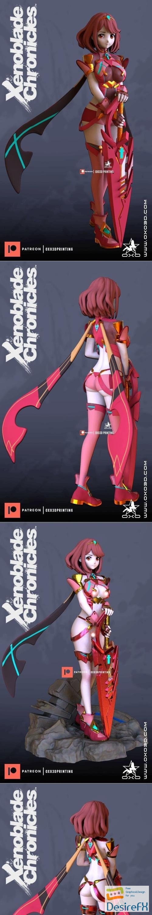 Pyra Xenoblade With SFW and NSFW – 3D Print