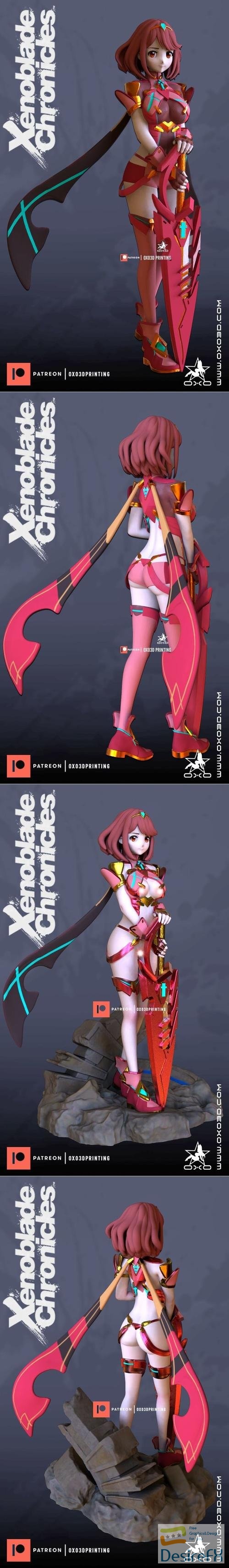 Pyra Xenoblade With SFW and NSFW – 3D Print