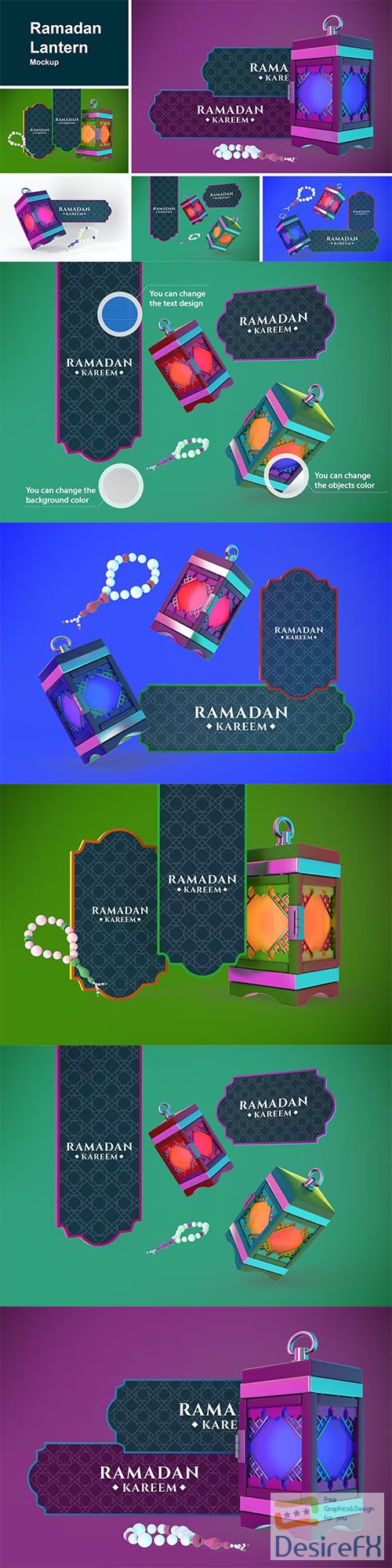 Ramadan Lantern PSD