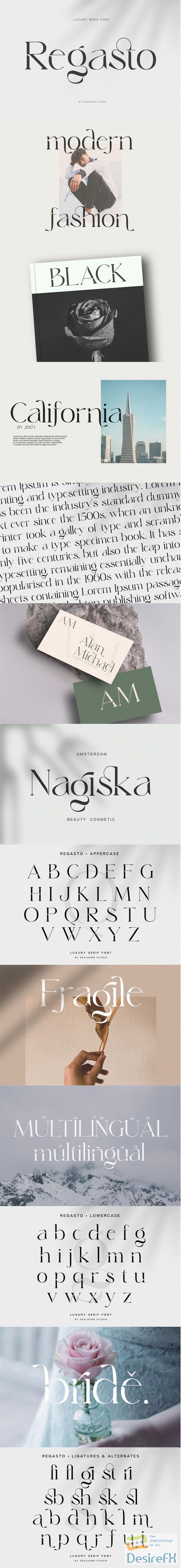 Regasto - Luxury Serif Font