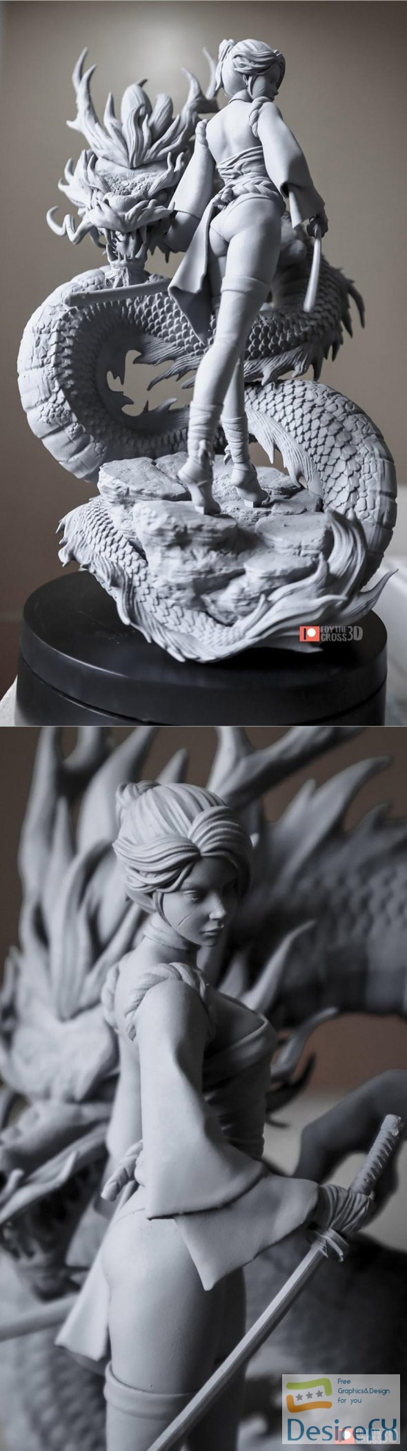 Ryuu Masamune Bitch Stabbing Samurai 3D Print