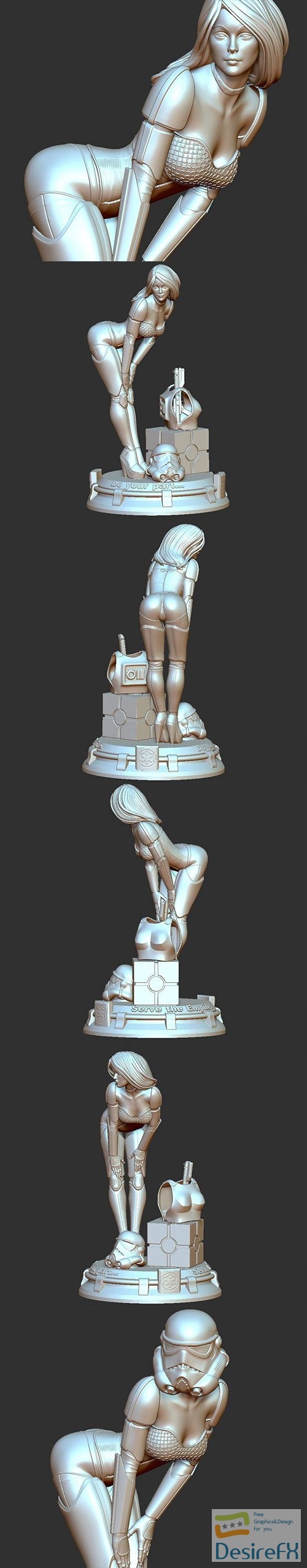 Sexy Storm Trooper 3D Print Model
