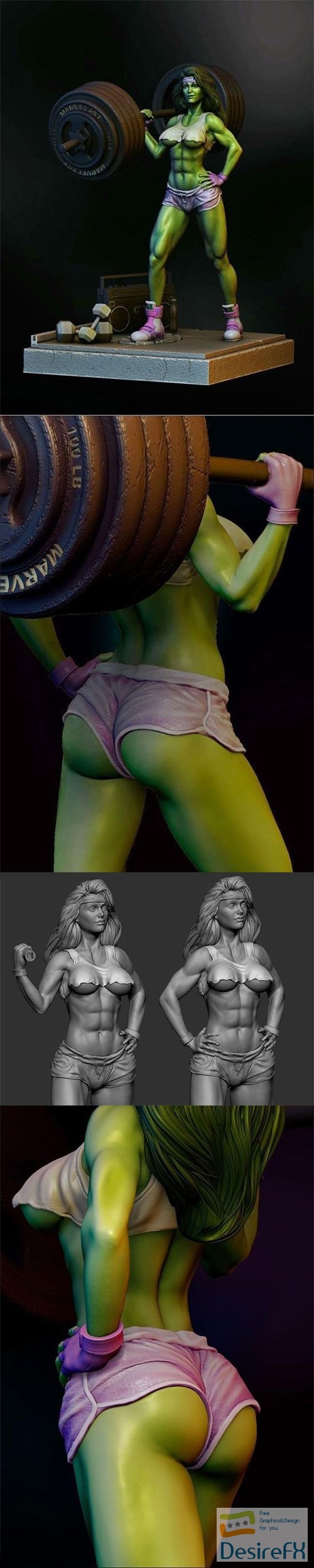 She-Hulk 3D Print Model