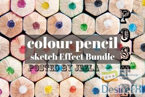 Six Colour Pencil Sketch Effect - 7296073