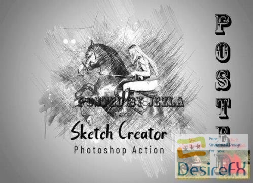 Sketch Creator Photoshop Action - 7260882