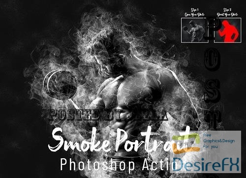 Smoke Portrait Photoshop Action - 7301935