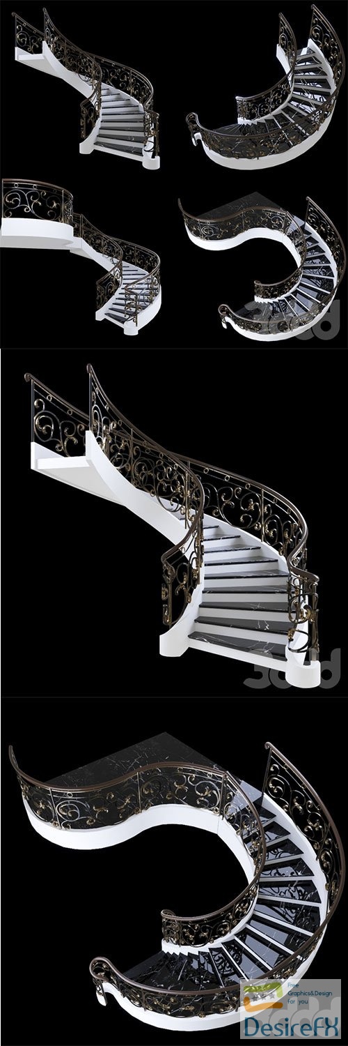 Stair Forging 3D Model