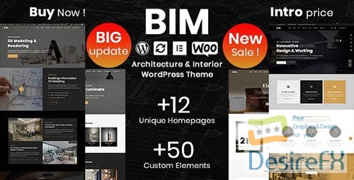ThemeForest - BIM v1.3.1 - Architecture & Interior Design Elementor WordPress Theme - 26437882