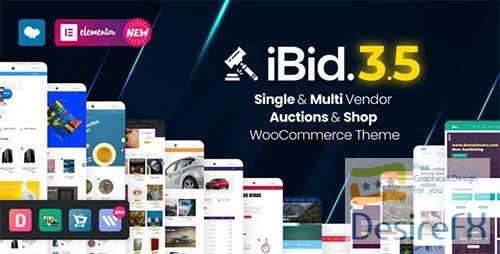 ThemeForest - iBid v3.5.4 - Multi Vendor Auctions WooCommerce Theme - 24923136