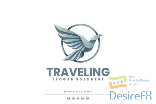 Travelling Bird Gradient Logo