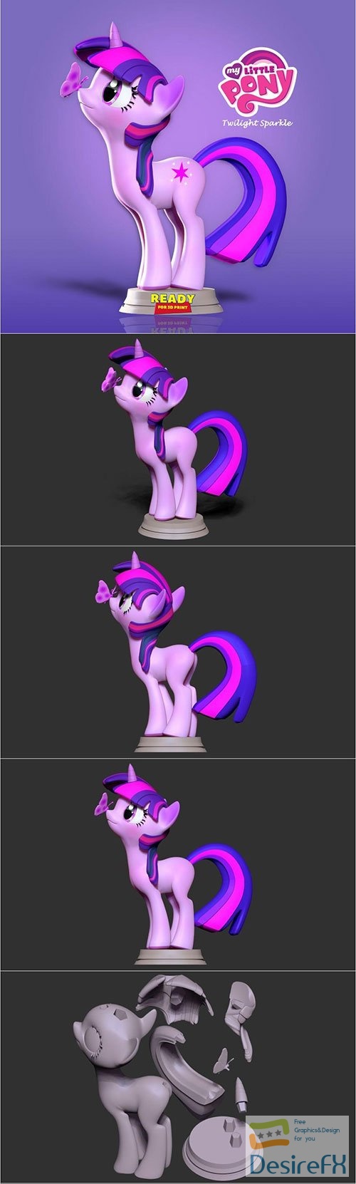 Twilight Sparkle 3D Print Model