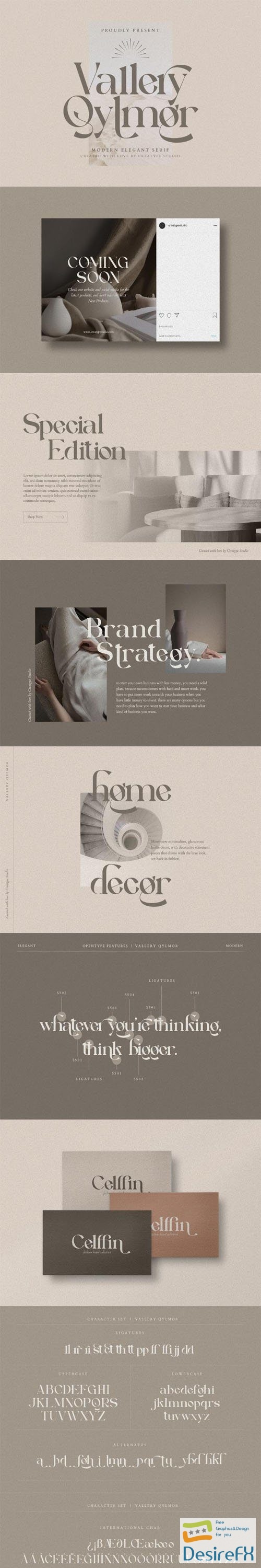 Vallery Qylmor - Modern Elegant Serif Font