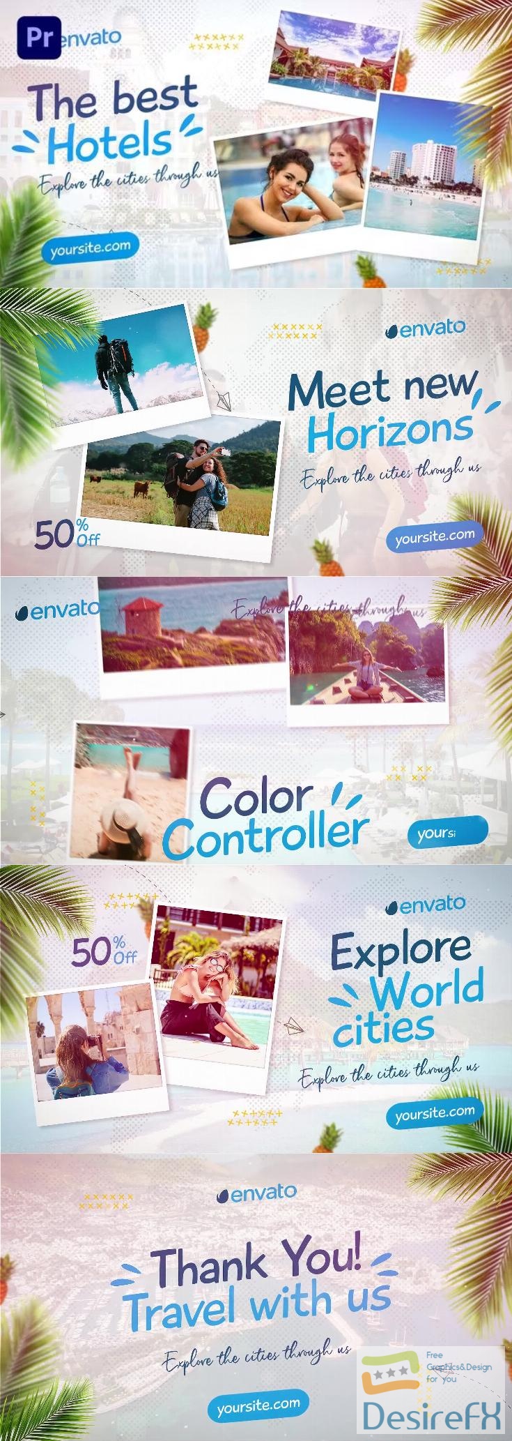 Videohive - Adventure and Travel Tour Promo Summer Travel Slideshow MOGRT - 38308200