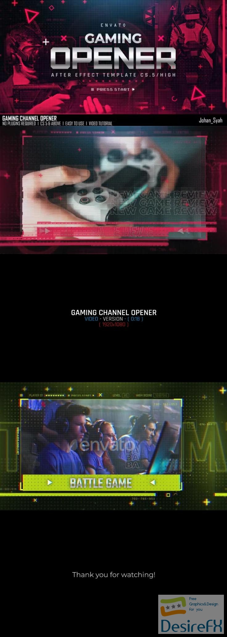 Videohive - Gaming Channel Opener - 38384826