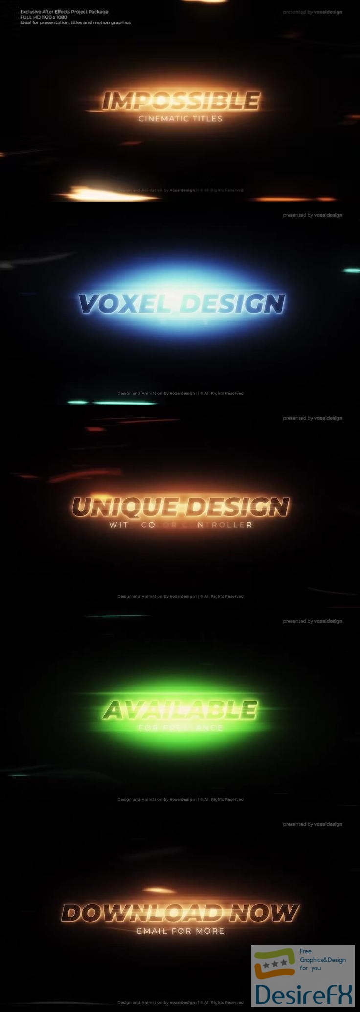 Videohive - Impossible Cinematic Titles - 38037132