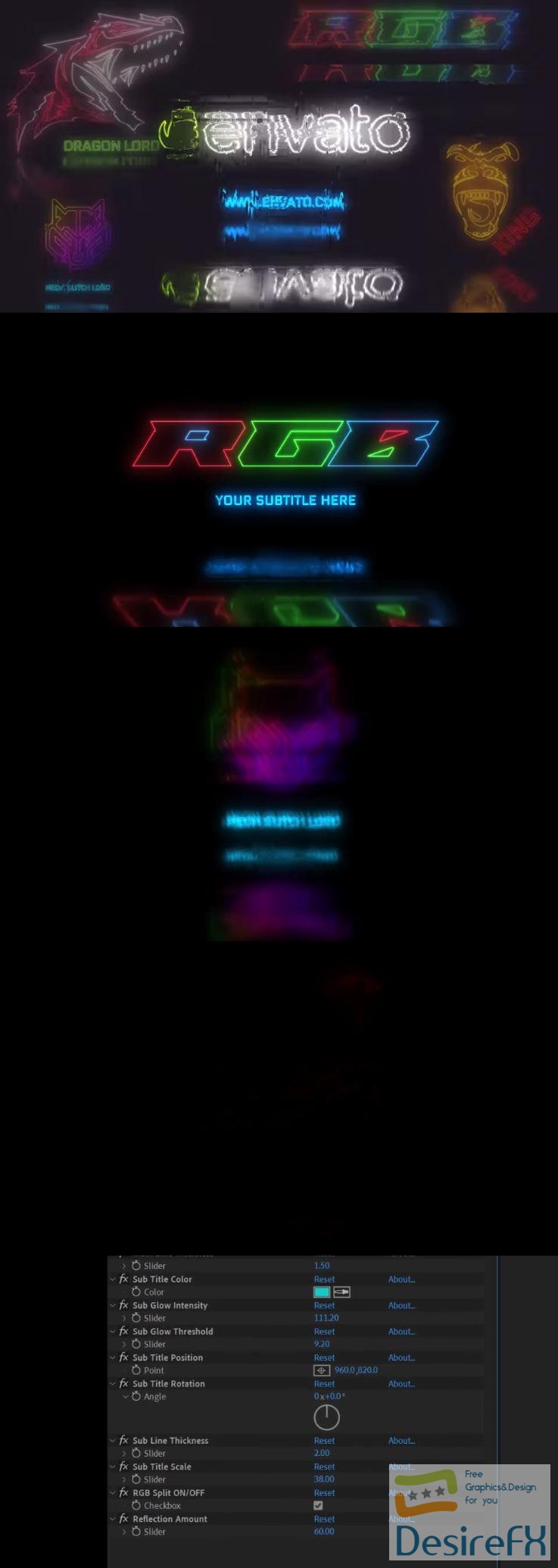 Videohive - Neon Glitch Logo - 31825512