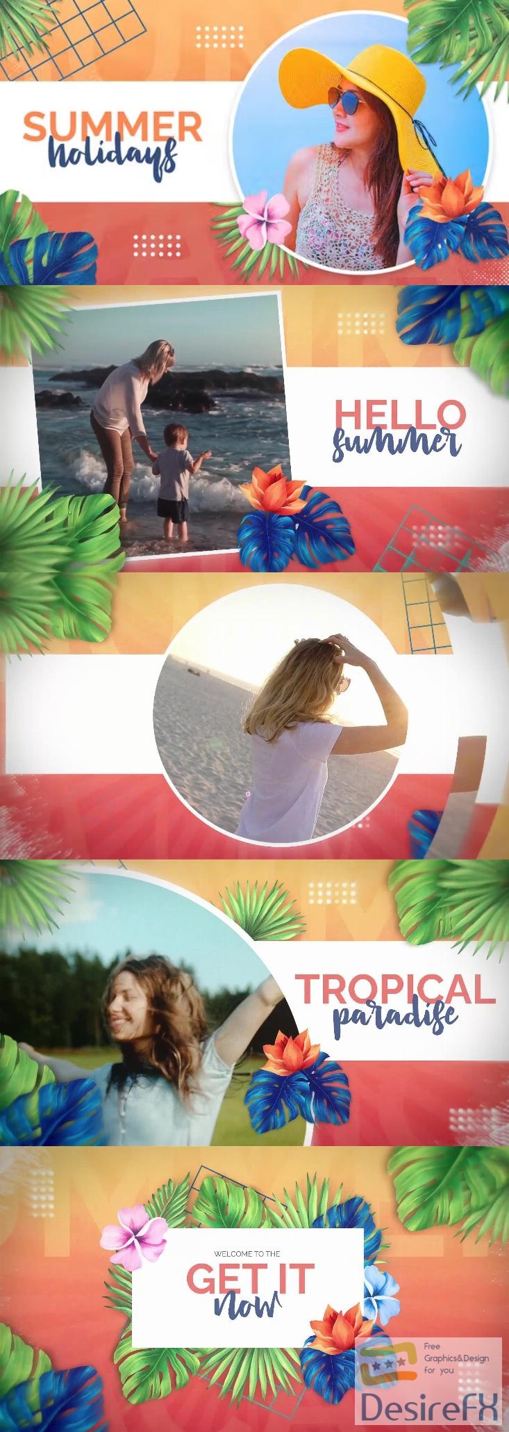 Videohive - Summer Vacation Promo Memory Slideshow - 38376938