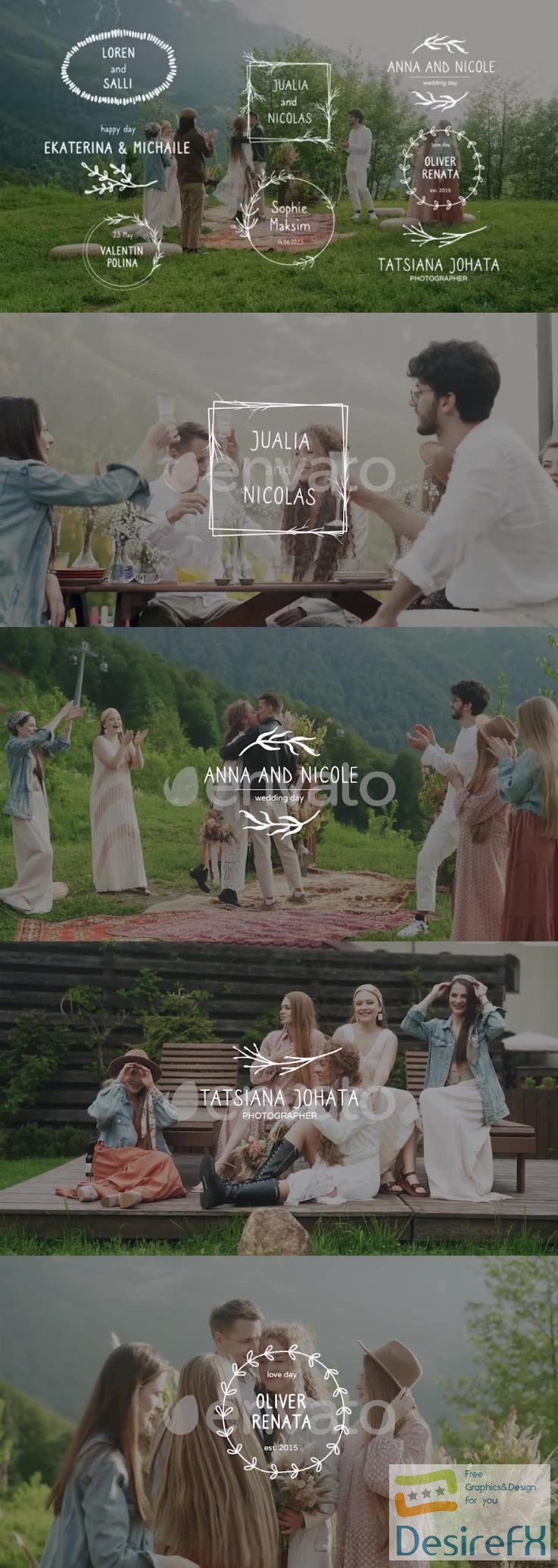 Videohive - Wedding Titles Pack - 38188591