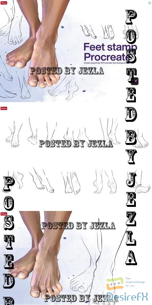 10 Feet Guide Stamps Procreate - 7370882