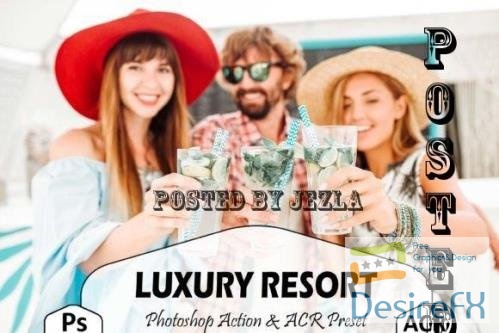 10 Luxury Resort Photoshop Actions And ACR Presets, Swimming - 1932767