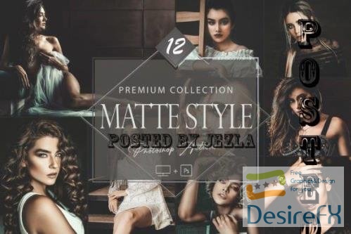 12 Photoshop Actions, Matte Style Ps