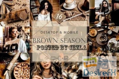 16 Brown Season Lightroom Presets, Moody