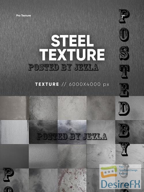 20 Steel Textures HQ - 7374081