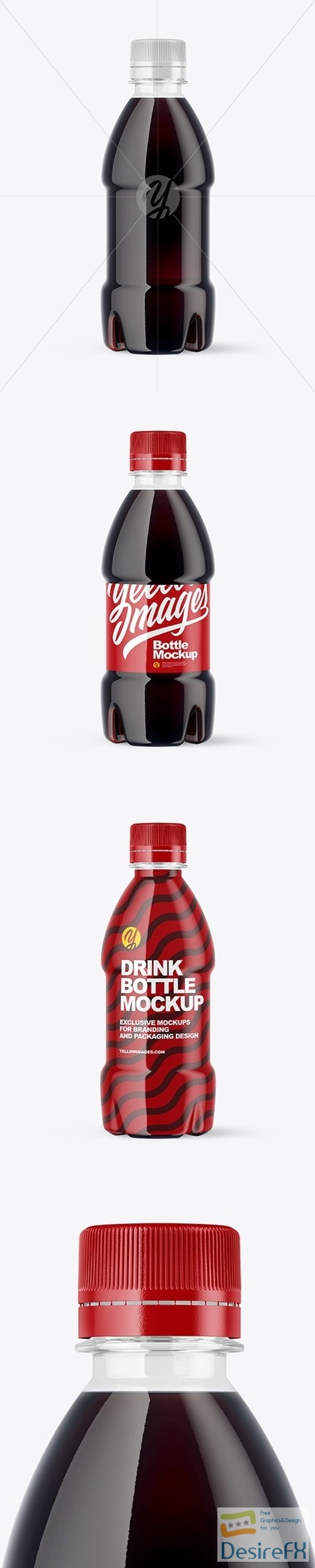 250ml PET Cola Bottle Mockup 46806
