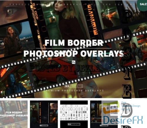 75 Film Frame Border Overlays