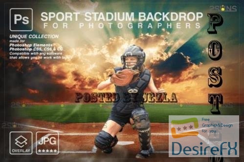 Baseball Backdrop Sports Digital V51 - 7394659
