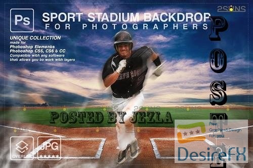 Baseball Backdrop Sports Digital V59 - 7395021