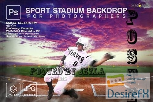 Baseball Backdrop Sports Digital V61 - 7394987
