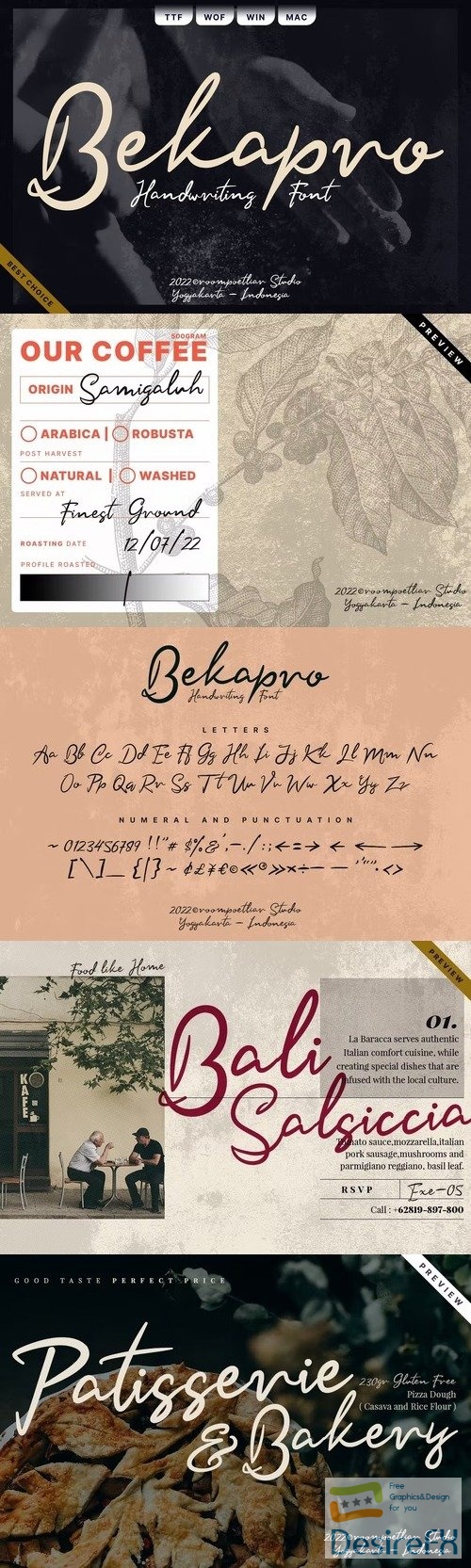 Bekapro Handwriting Font
