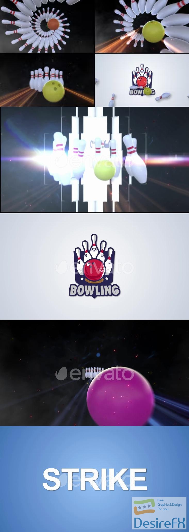 Bowling Logo Reveal 38535326 Videohive
