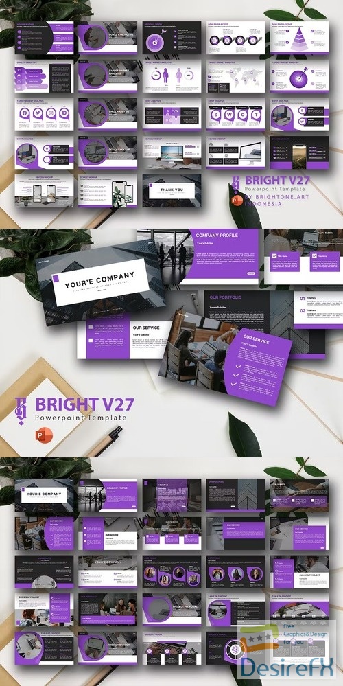 Bright V27 - Powerpoint Template