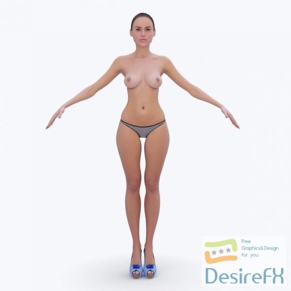 CGTrader Female Rigged 3D