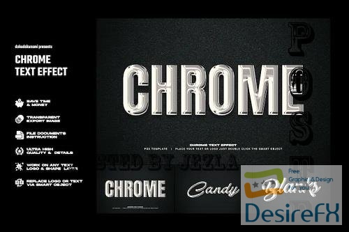 Chrome text effect - PW9TGCA