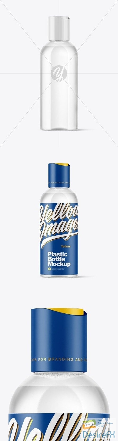 Clear Plastic Bottle Mockup 51019
