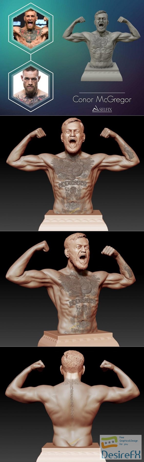 Conor McGregor 3D Print