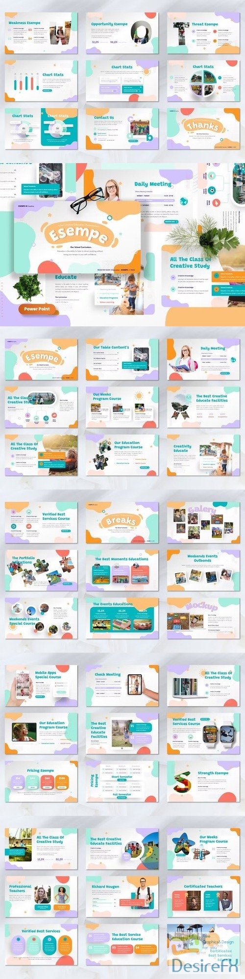 Esempe - Education Creative Powerpoint, Keynote and Google Slides Template