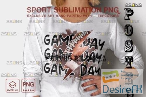 Game Day Football PNG Sublimation V2